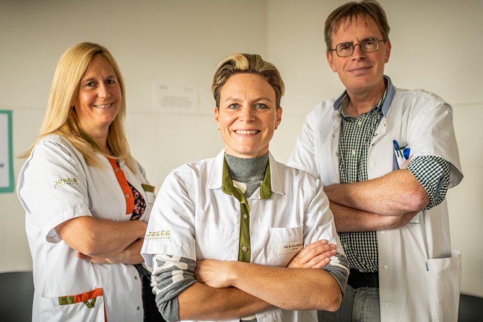 Seksuoloog Kristel Mulders, gynaecoloog Sofie Hulsbosch en oncoloog Jeroen Mebis zetten in op AYA-zorg.