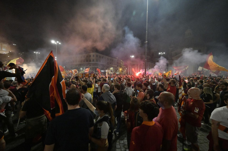 Niet alleen in Tirana, ook in Rome was het gisterenavond groot feest 