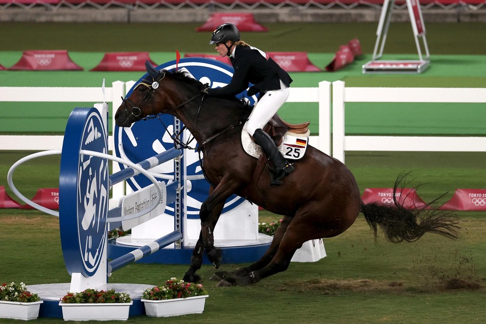 Op de Spelen van Tokio weigerde het paard met Annika Schleu, die toen op titelkoers lag, dienst. Daarop kreeg het beest een vuistslag van de coach. 