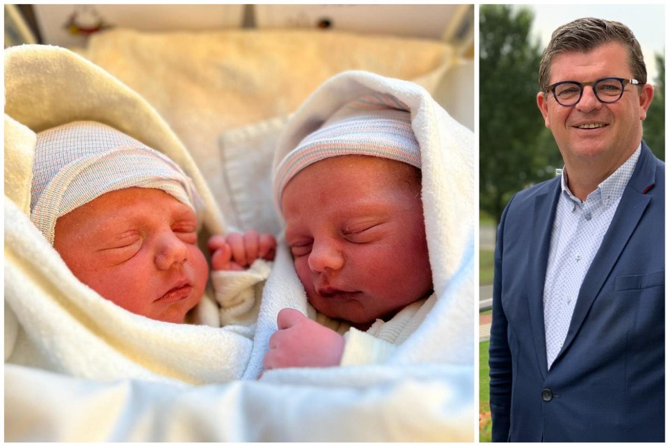 Joseph en Médard zijn de pasgeboren kleinkinderen van burgemeester Bart Tommelein. 