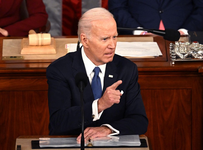 Biden klopte zich op de borst als architect van het westerse antwoord op de Russische invasie van Oekraïne.