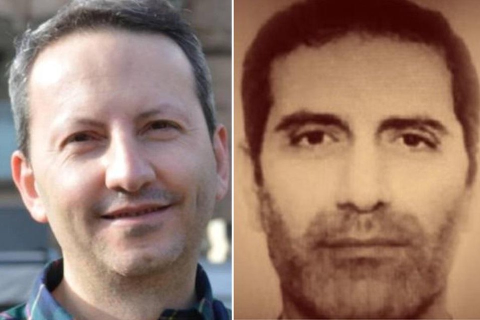 De in Iran ter dood veroordeelde Ahmadreza Djalali (links) en de in België opgesloten Assadollah Asadi. 