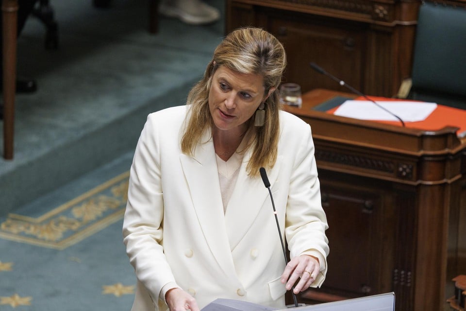 Justice minister Annelies Verlinden immediately responded to the room.