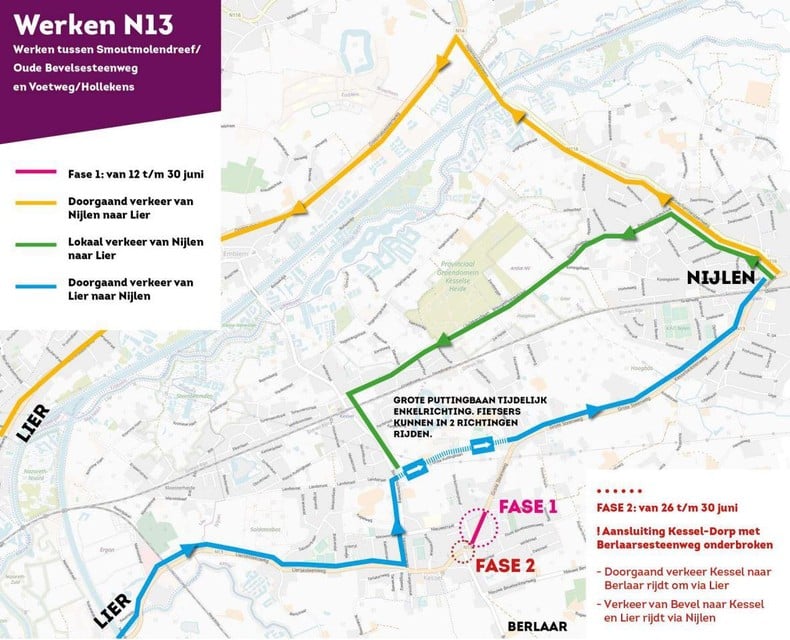 The work will begin on June 12 and will consist of two phases.