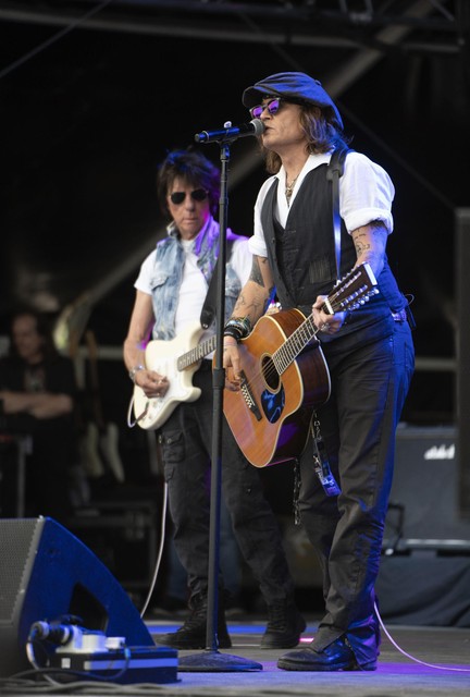 Jeff Beck en Johnny Depp 