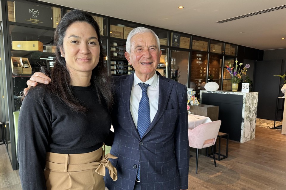 Padre Domenico e sua figlia Vida al Ristorante Oosteroever.