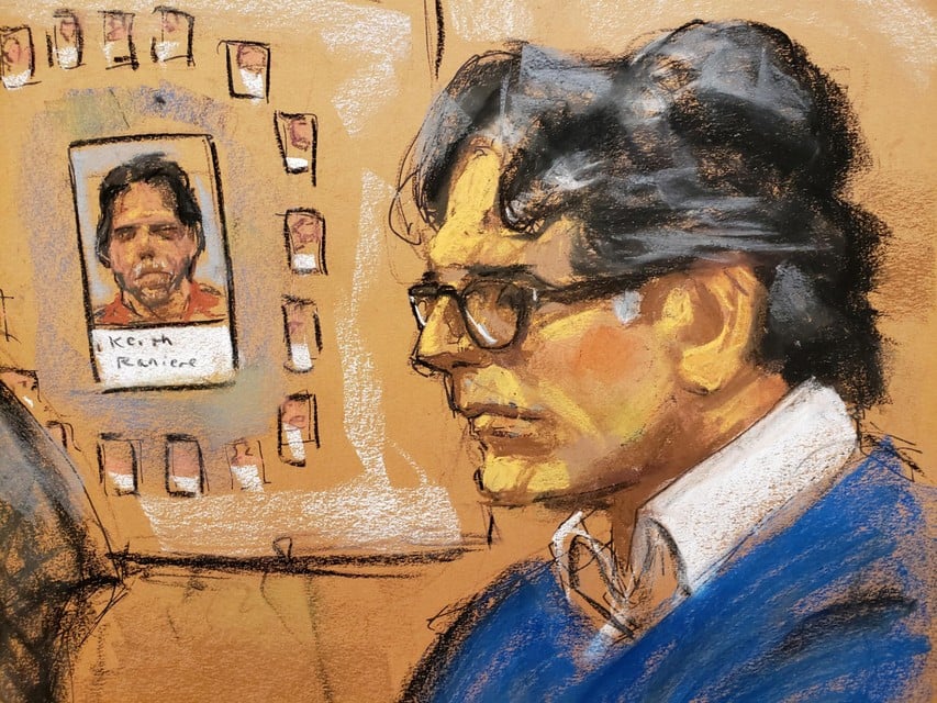 Raniere tijdens zijn proces, waar hij tot 120 jaar cel werd veroordeeld.