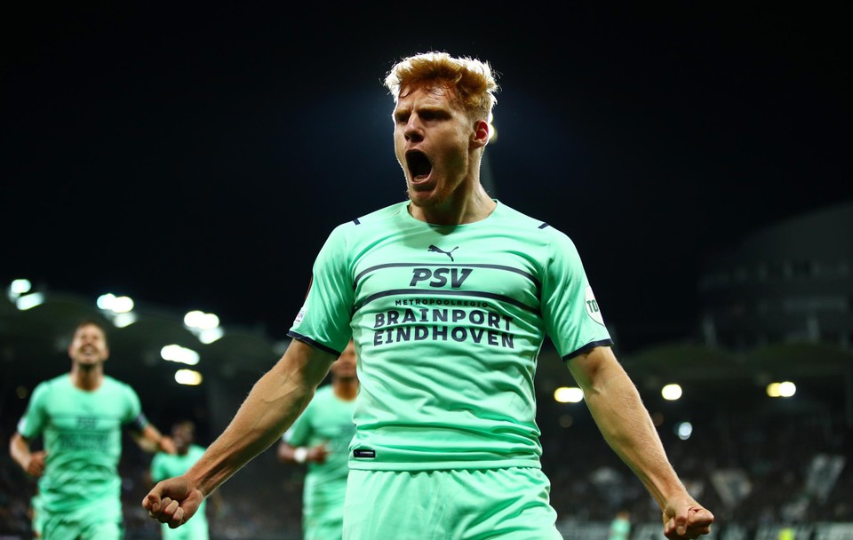 Onze landgenoot Yorbe Vertessen (20) scoorde al in de Europa League voor PSV dit seizoen.