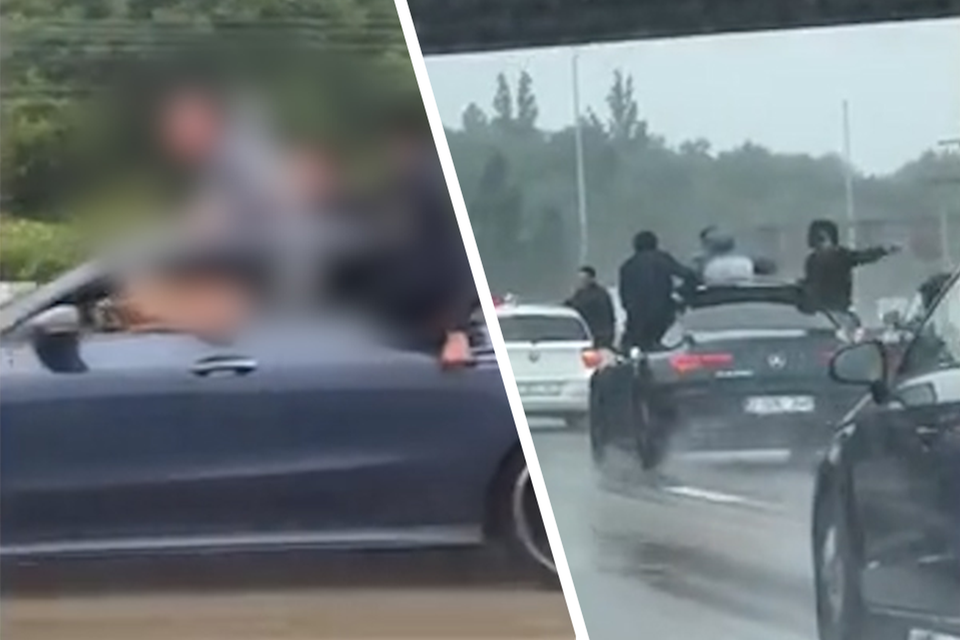 Men hang from moving cars on Antwerp Ring: « irresponsible » (Beringen)