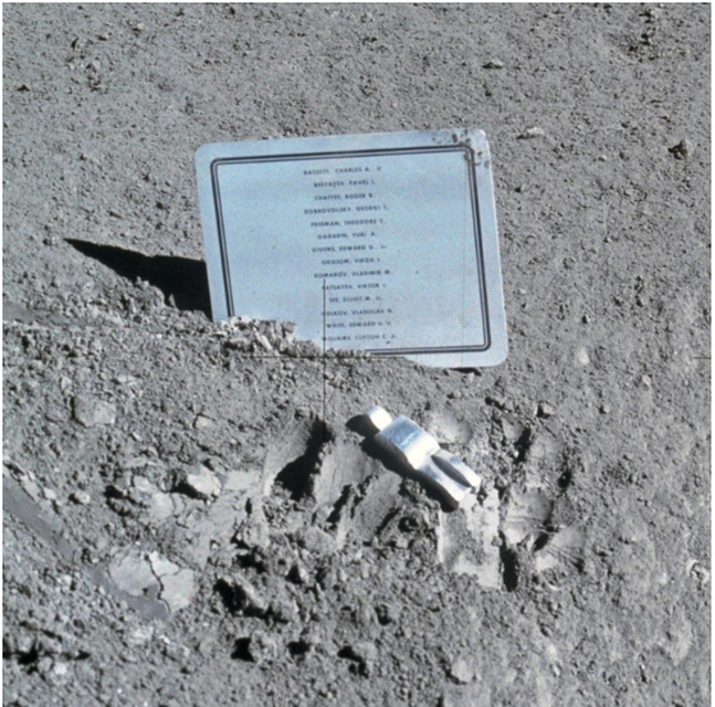 There has been a work of art by Paul van Hoeydonck on the Moon since 1971.