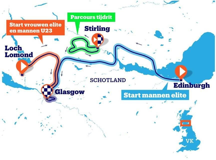 WK Wielrennen Glasgow 2023. Deelnemers, parcours, disciplines Super WK | Het Nieuwsblad Mobile