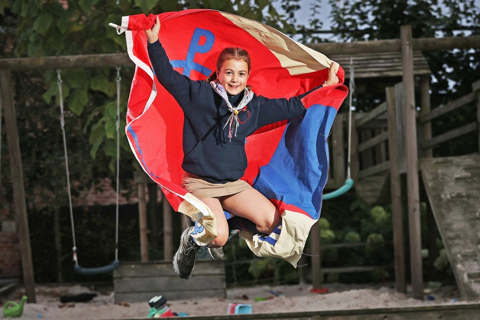 Edel Goossens (10) zit zowel bij de KSA als bij de Chiro.