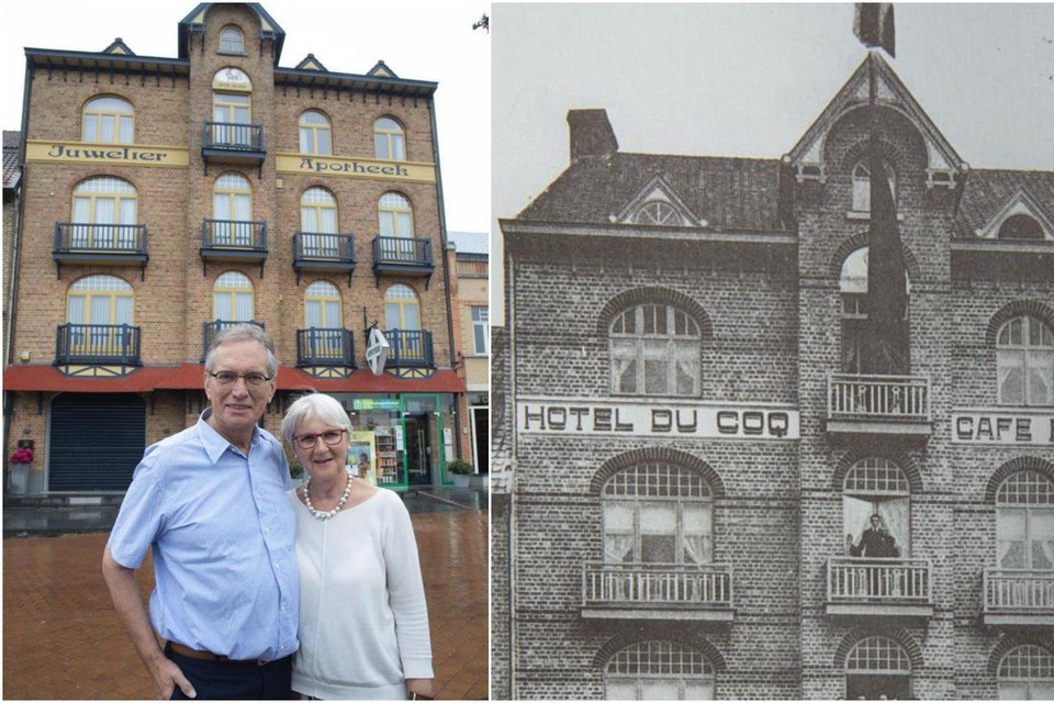 Het hotel werd gebouwd in 1911. Guy Depauw en Geneviève Costers wonen er sinds 1978. “Op vandaag is de voorgevel met zijn typische balkons, ramen en indeling integraal bewaard gebleven.”  