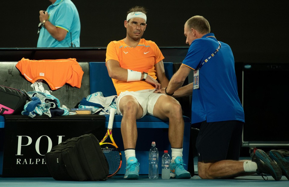 Nadal dropped out of the Australian Open with an injury.
