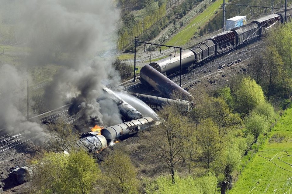 In 2013 ontspoorde een trein die giftige stoffen vervoerde. 