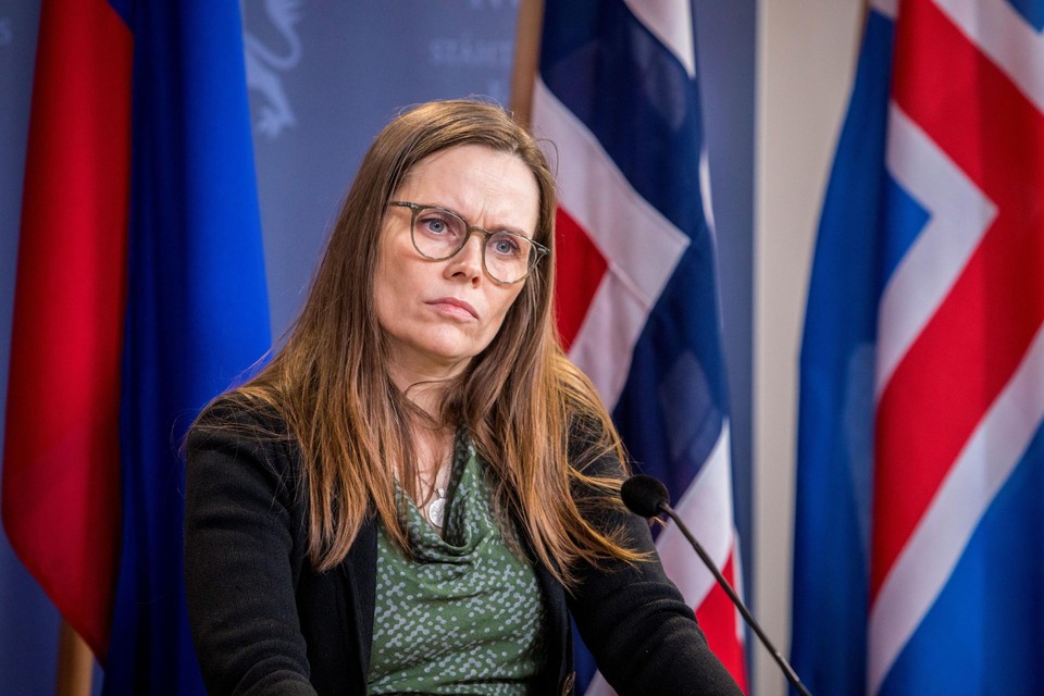 De IJslandse premier Katrin Jakobsdottir.