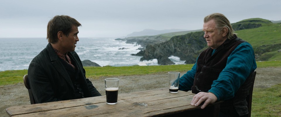 Colin Farrell en Brendan Gleeson beëindigen hun vriendschap in ‘The banshees of Inisherin’. 