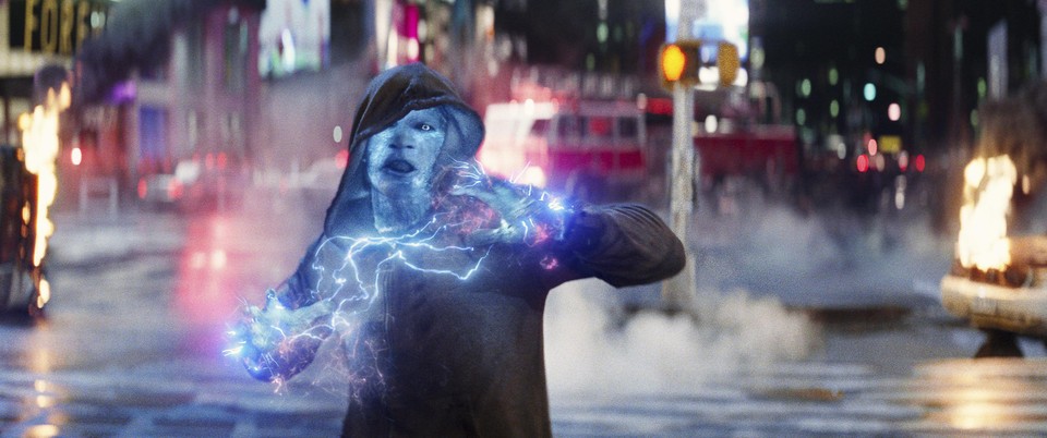 Jamie Foxx als Electro in ‘The amazing Spider-Man’.