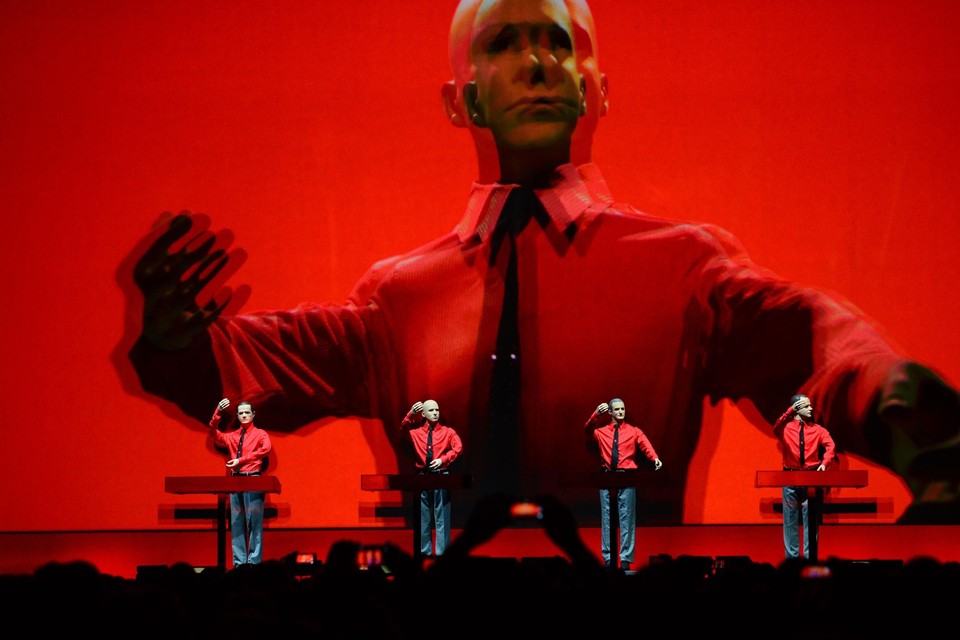 Kraftwerk staan bekend voor zijn heel visuele shows. 