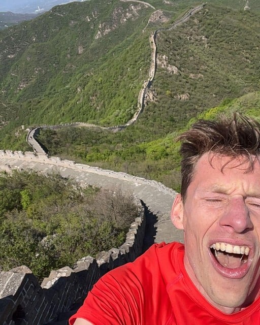 Thomas Wuyts conquered 5,164 stairs on the Chinese wall.