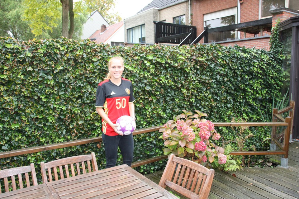 Janice enkele jaren geleden tijdens een van haar schaarse passages thuis.