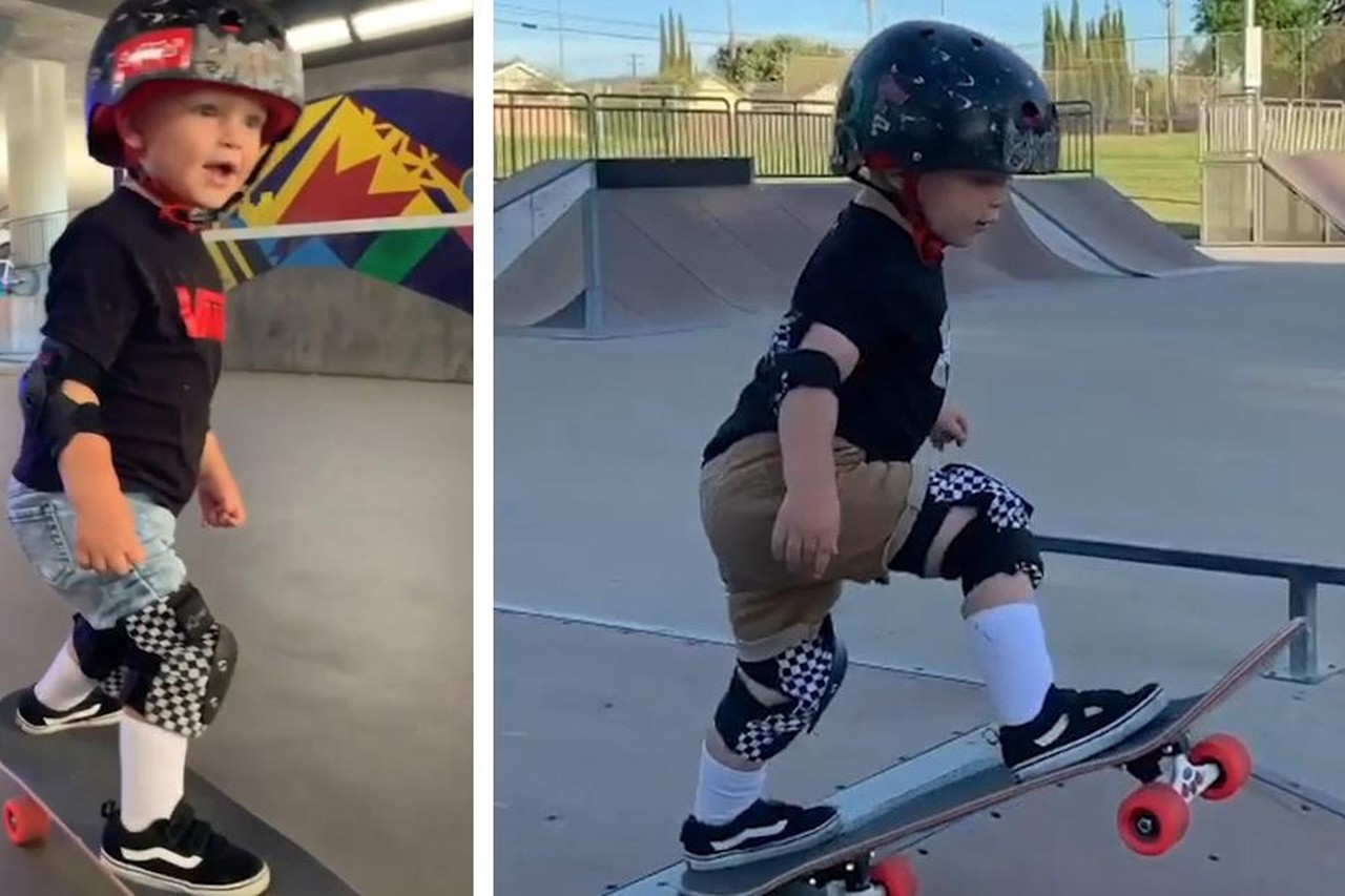 Natuur Booth Maladroit Dit is “Tiny Hawk”: tweejarige peuter gaat viraal met skateboardskills |  Het Nieuwsblad Mobile