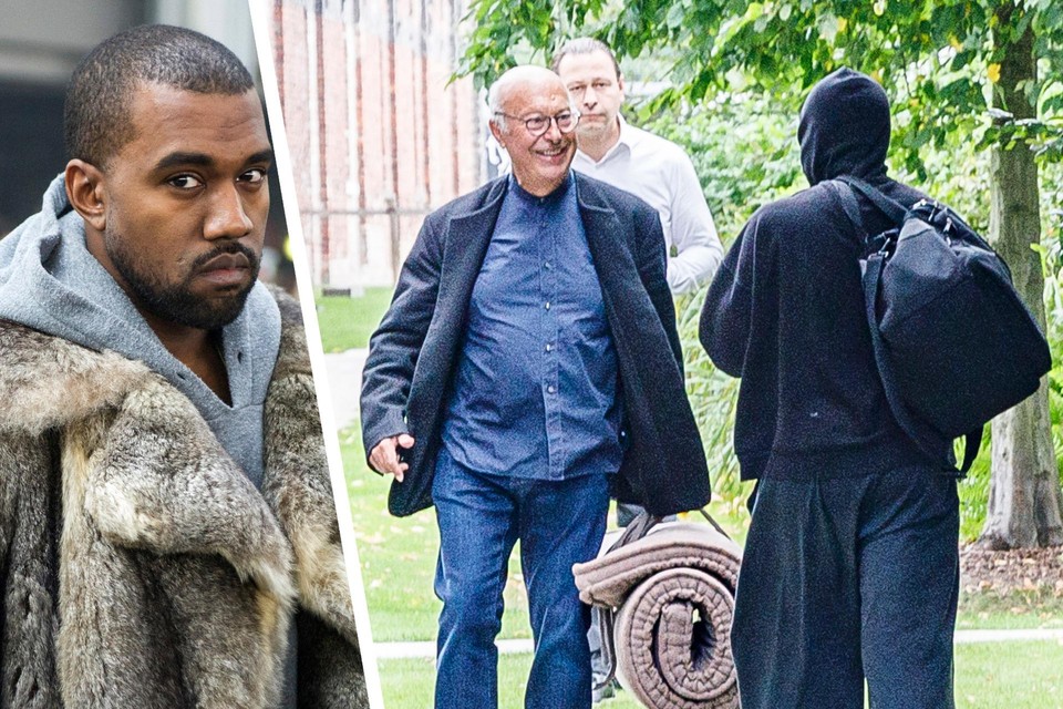 We vangen aan de Kanaalsite een glimp op van Axel Vervoordt met een man met een capuchon. Dat moet zijn ‘goede vriend’ Kanye West zijn, toch? 