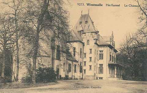 Het kasteel van Westmalle op een oude briefkaart.