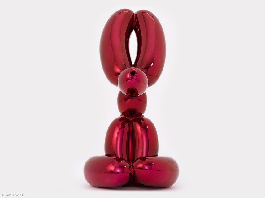 Red Rabbit van Jeff Koons