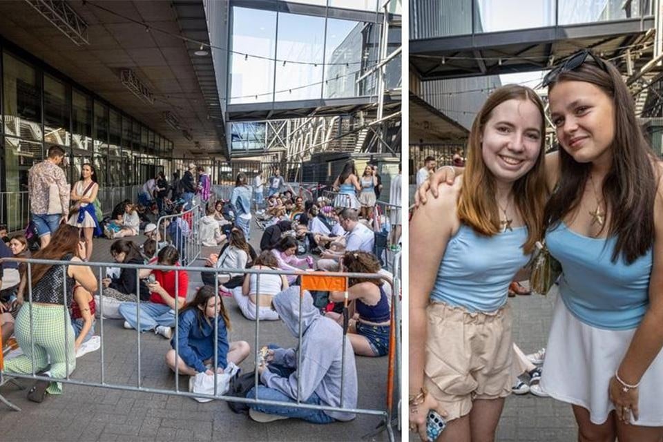 Dua Lipa fans have been joining Sportpaleis for hours: « It is not expected that there would already be so many people » (Deurne)