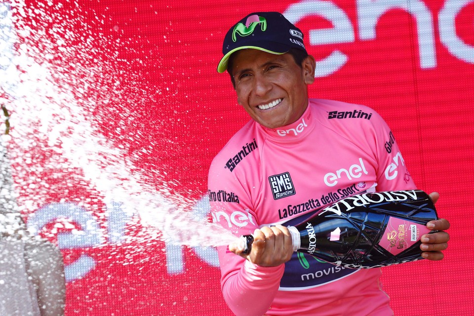 Quintana won de Giro bij zijn debuut in 2014.