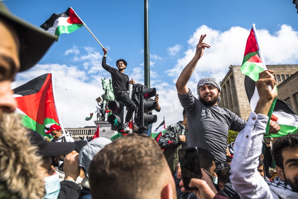 Ook in ons land kwamen de mensen op straat om Palestina te steunen.  