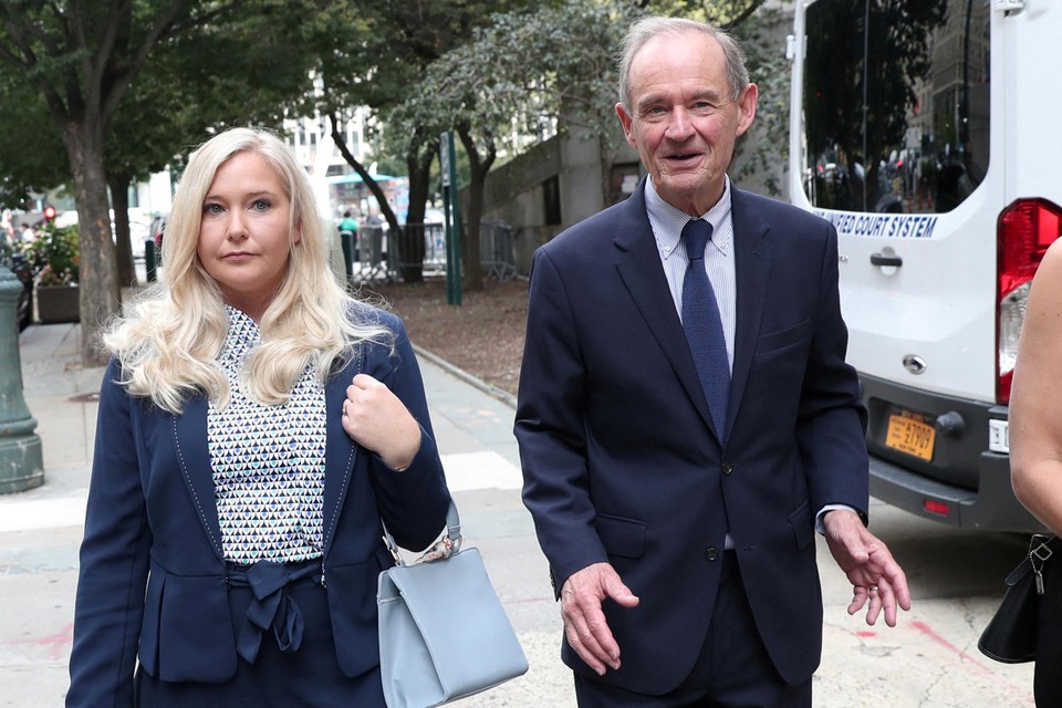 Virginia Giuffre en haar advocaat David Boies in 2019 tijdens de rechtszaak tegen Jeffrey Epstein 