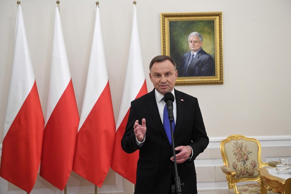 Andrzej Duda is herverkozen als Pools president. 