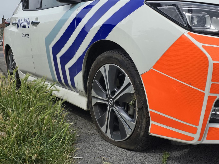 A police car also shared in the chunks.