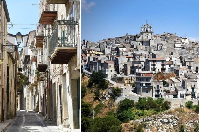 Themabeeld, dit is niet Maenza, maar een ander dorp in Italië waar de huizen aan 1 euro verkocht zijn