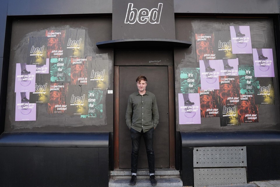 Uitbater David Van den Hende voor zijn nieuwe club.