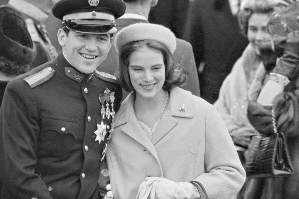 Constantijn en echtgenote Anne-Marie in 1963. 