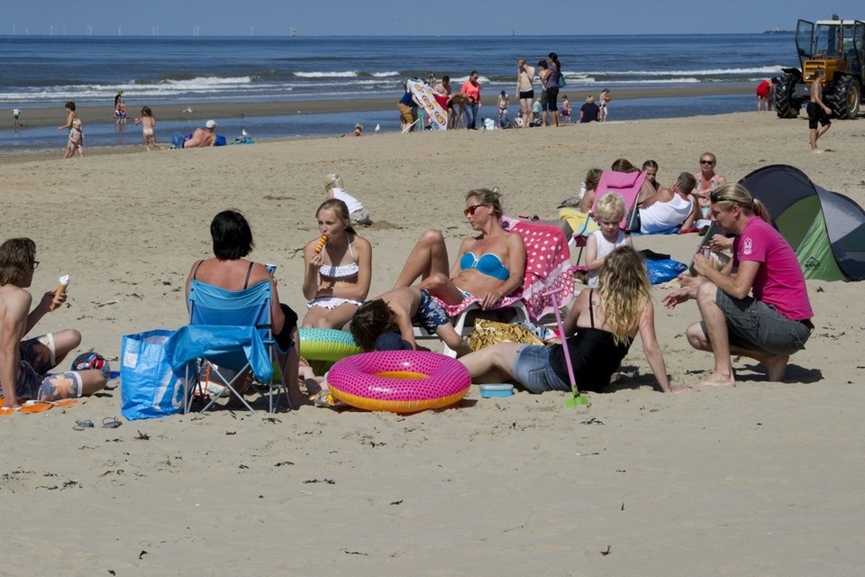 Op 21 juli waren er 200.000 strandgangers aan de Belgische kust. 
