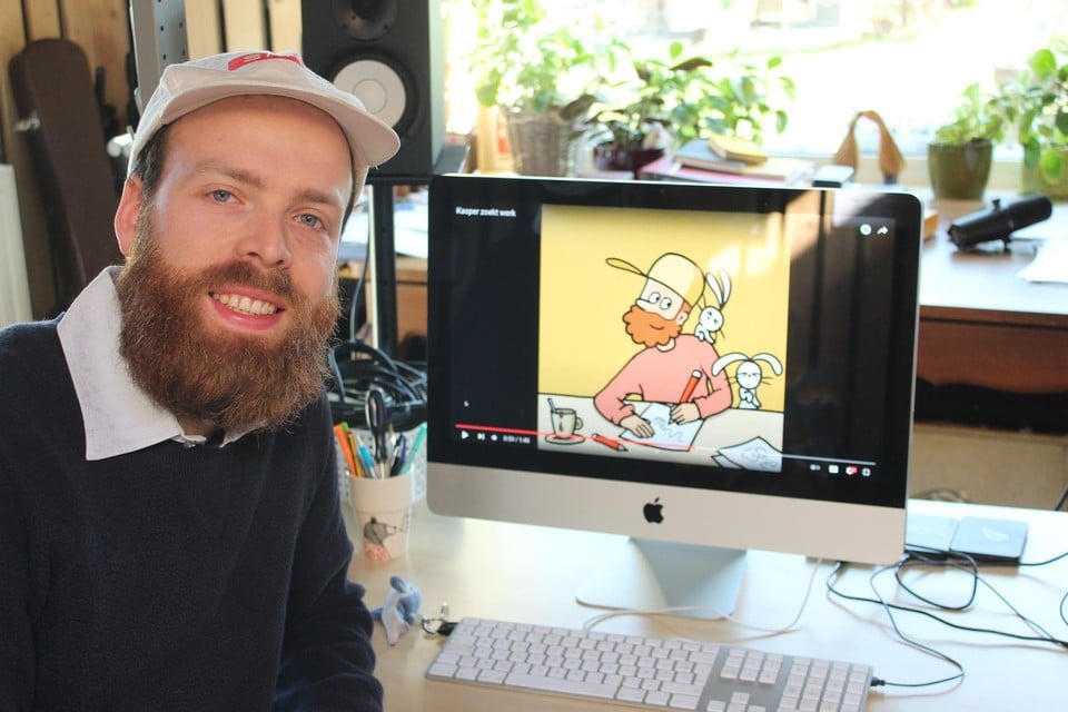 Kasper maakte een kortfilm om te solliciteren en dat wordt nu druk gedeeld op sociale media.   