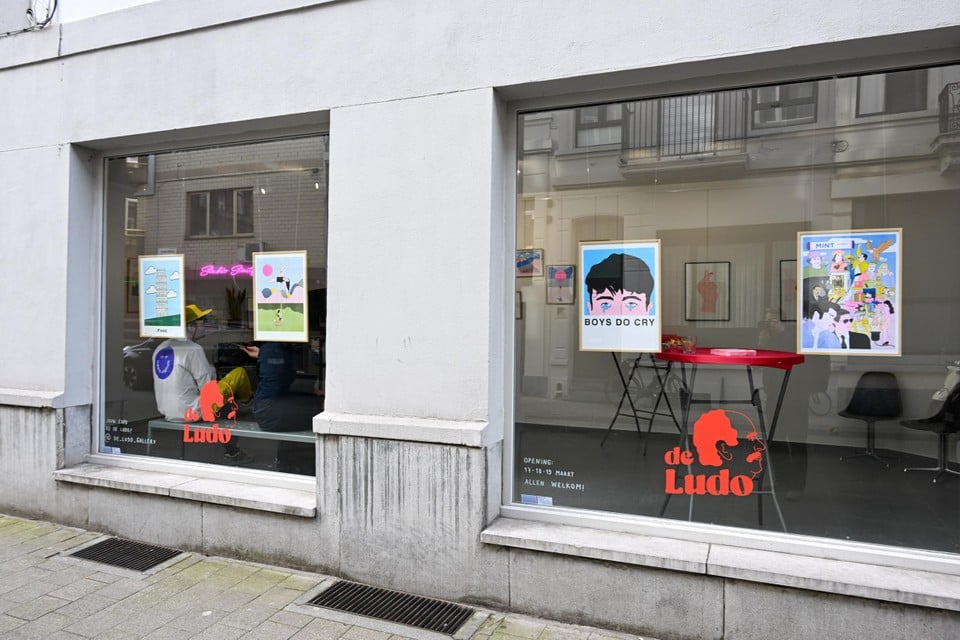 Voorgevel van galerij de Ludo.