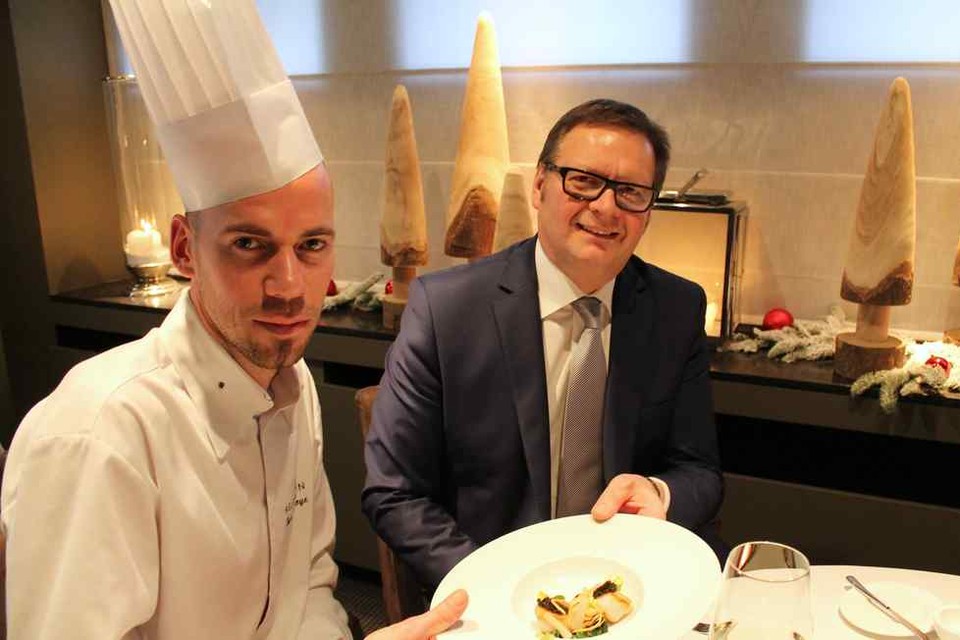 Chef Bart Tastenhoye en zaakvoerder Peter Van den Driesschen van het gerenommeerd visrestaurant Kelderman: ‘Dit onderzoek is weinig relevant.’